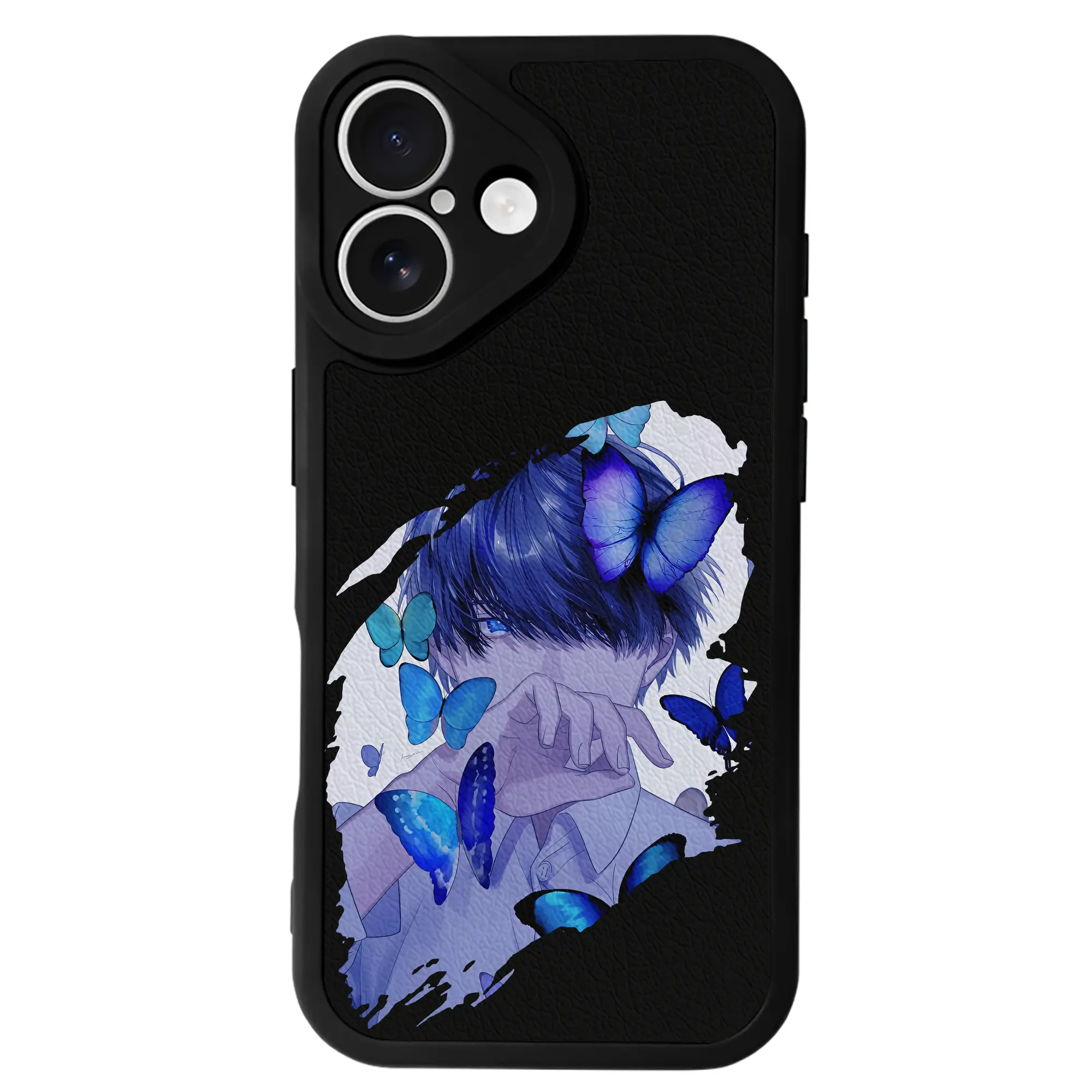 五等分の花嫁 グッズ 上杉 風太郎 - IPhone 16シリーズ対応 ・ シリコンスマホケース ・ レザー調 ・ 高精度フィット ・ 耐衝撃 ・ ワイヤレス充電対応 ・ 精密カット